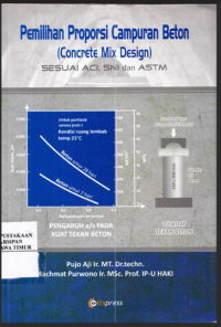 PEMILIHAN PROPRORSI CAMPURAN BETON